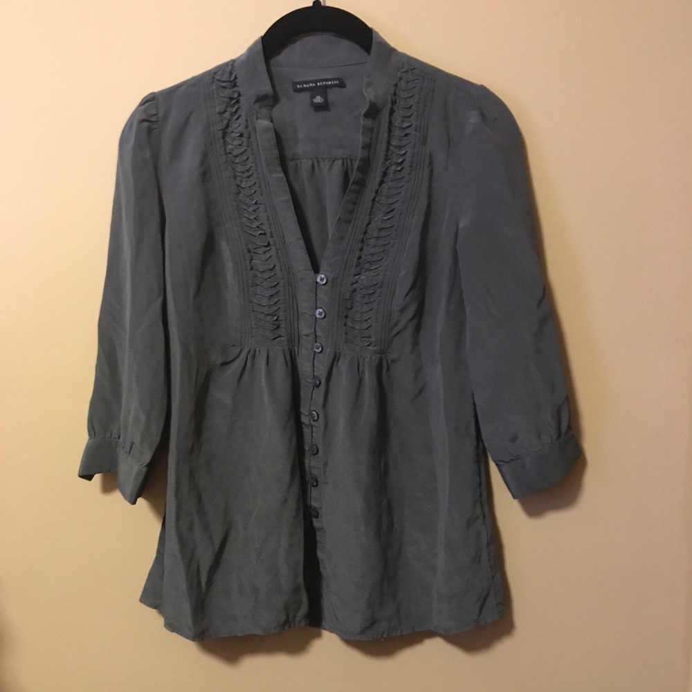 Banana Republic Silk 3/4 Sleeve Top